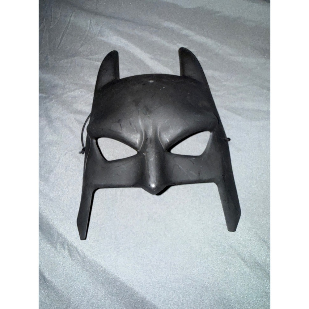 DC Comics Batman Mask Black Plastic Superhero Halloween Costume Accessory